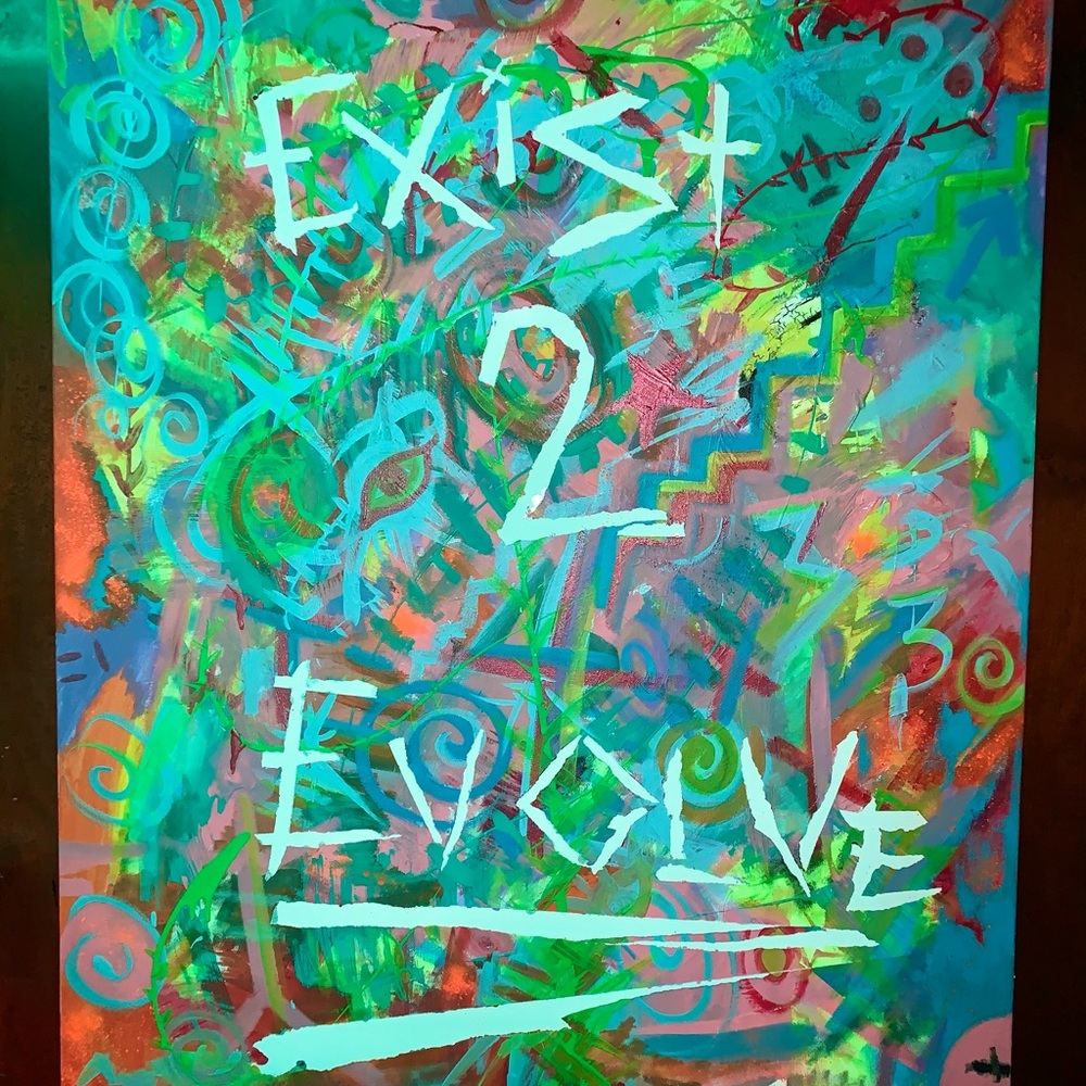 Original NG Painting - Neon changing colors
